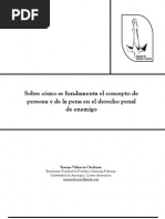 Cómo se fundamenta el concepto de persona en el dcho penal de enemigo