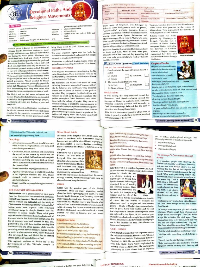 Chapter 8 History | PDF | Bhakti | Bhakti Movement