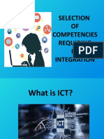 Selection of Competencies Requiring Ict Integration