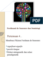 Ferdinand de Saussure Dan Semiologi