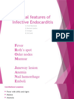 Clinical Features of Infective Endocarditis