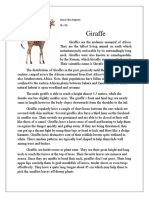 Aisya Citra 9F (1) Report Text About Giraffe