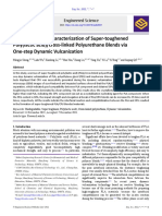 Preparation and Characterization of Super-Toughened Poly (Lactic Acid) /cross-Linked Polyurethane Blends Via One-Step Dynamic Vulcanization