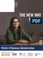 The New Way TO: Master of Business Administration