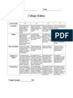 Collage Rubric