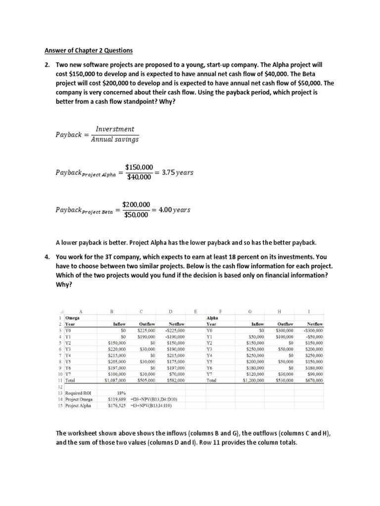 Answer of Assignment 1 and 2 With Correction PDF | PDF | Net Present ...