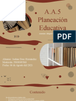 A.A.5 Planeación Educativa: Asesora: Abigail González Álvarez