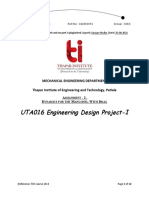 UTA016 Engineering Design Project-I