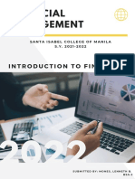 Financial Management: Introduction To Finance