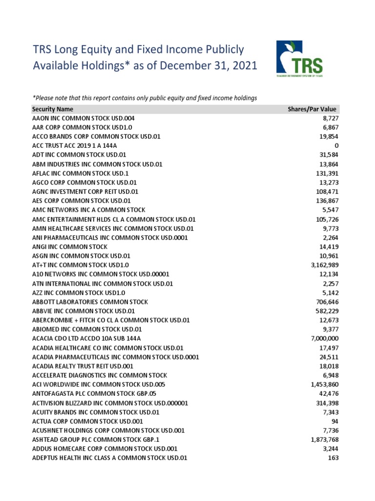 Institutional Investment Portfolio | PDF | Real Estate Investment Trust |  Stocks