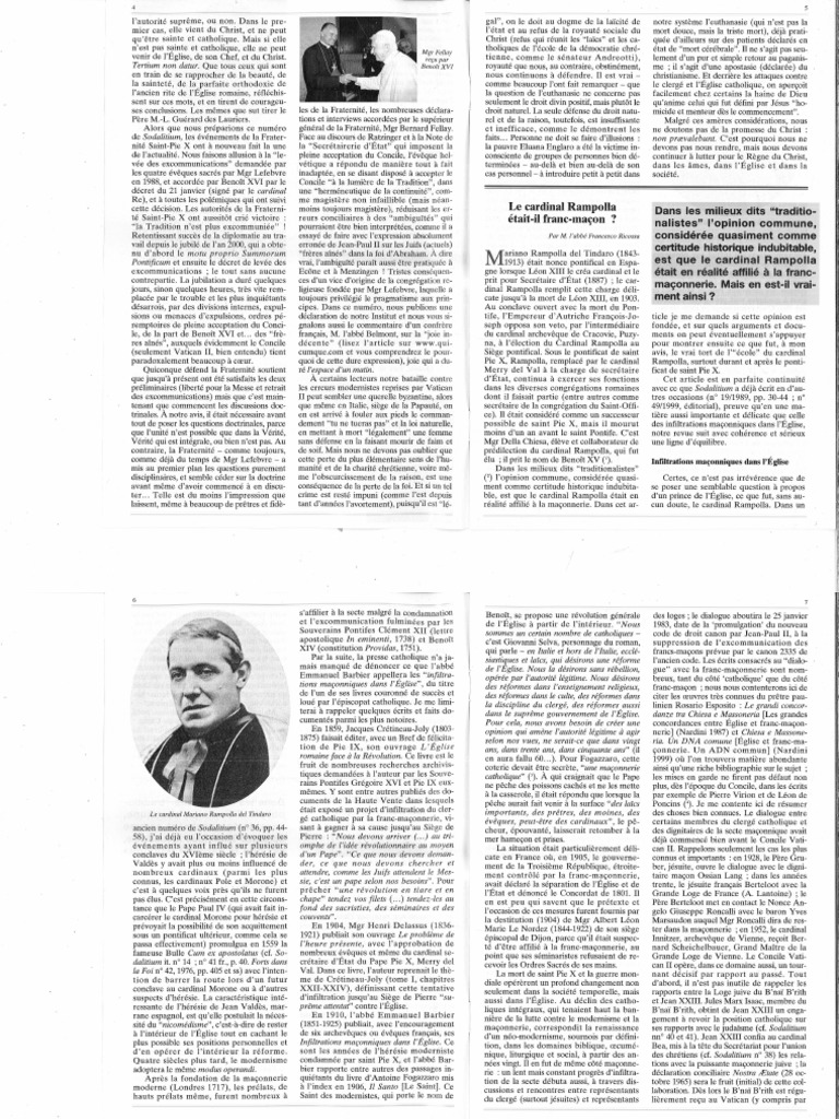 Rampolla Franc Maçon | PDF