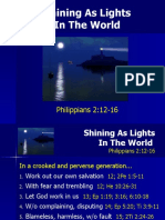 Shining As Lights in The World: Philippians 2:12-16