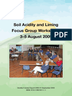 Soil Acidity and Liming Workshops Reveal Key Barriers and Information Needs