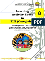 Learning Activity Sheet in TLE (Caregiving) : Third Quarter - Week 1