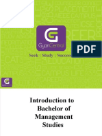 Introduction to Bachelors in Managment Studies