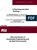 Front End Planning and Other Musings .: G. Edward Gibson, JR., PH.D., P.E