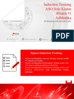 SINGKAT OPTIMAL  UNTUK DOKUMEN INDUCTION TRAINING ASO SOLO KLATEN