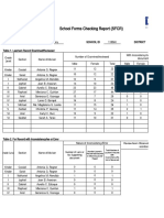 School Forms Checking Report (SFCR)