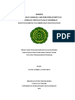 Skripsi Pengolahan Limbah Cair Industri Jumputan Palembang Menggunakan Membran Polyvinylidene Fluoride DAN POLYSULFONE