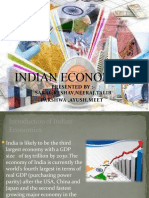 Indian Economics: Presented By:-Saral, Keshav, Neeraj, Talib Parshwa, Ayush, Meet