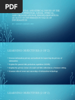 Social and Ethical Issues of The Internet-Definition-Quality of Information-Value of Information