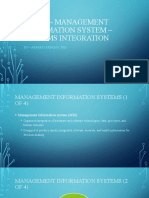 Management Information System - Systems Integration