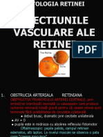 Afectiunile Vasculare Ale Retinei - Prezentare Exam Sef de Lucrari