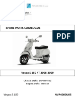 VESPA Ť VESPA S 150 Ť VESPA S 150 4T 2008-2009