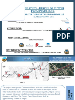 Case Study - Rescue of Trench Cutter From Panel (P-13) - Greater Cairo Metro Line 04 - El-Haram Station