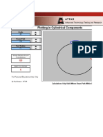 Calculating Beam Path in Cylindrical Components