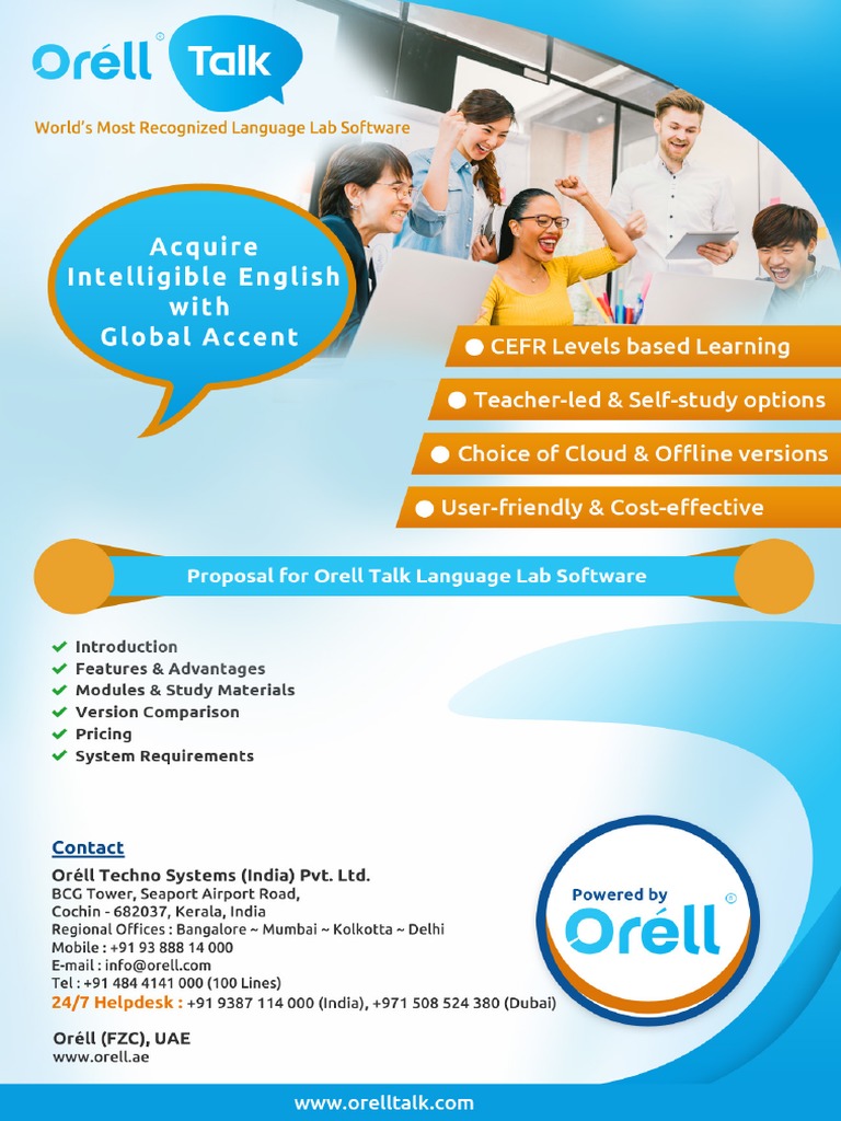 OrellTalk College Proposal INR | PDF