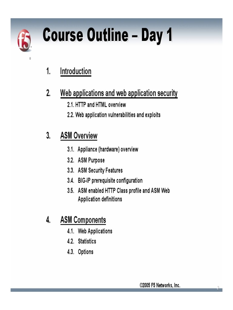Course Outline - Day 1 | PDF | Technology & Engineering