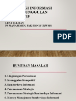 Teknologi Informasi Untuk Keunggulan Kompetitif: Lena Ellitan Ps Manajemen, Fak Bisnis Ukwms