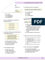 Examen Diagnóstico Español Sexto