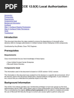 Configure UCCE 12.0 (X) Local Authorization