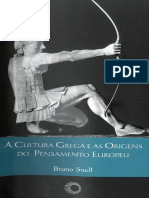 A Cultura Grega e as Origens Do Pensamento Europeu (Snell, 1955)