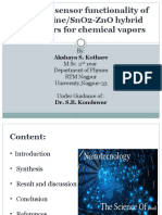 Enhanced Sensor Functionality of Polyaniline/Sno2-Zno Hybrid Nanofibers For Chemical Vapors