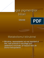 Patologia pigmenţilor biliari