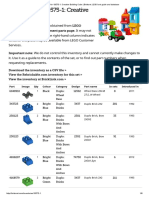 Inventory For 10575-1 - Creative Building Cube