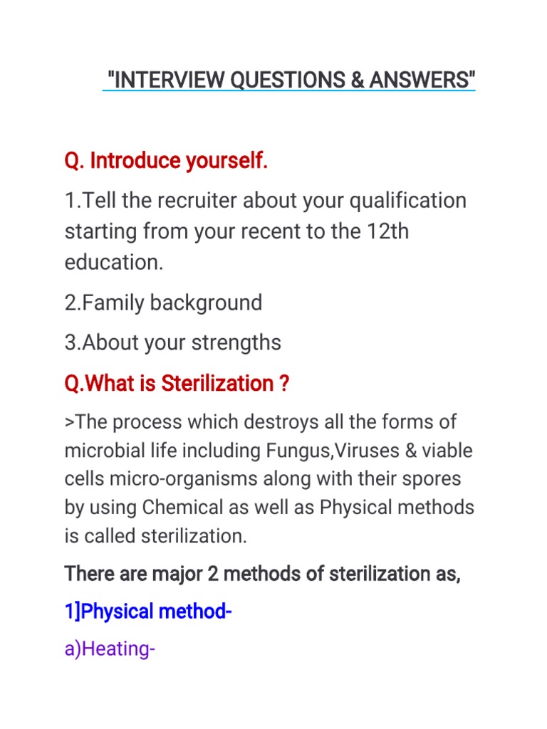 microbiology phd interview questions