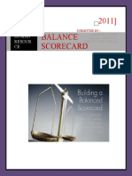 Balance Scorecard: Human Resour CE