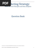 Marketing Strategy:: Question Bank