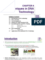 Chapter 4 Techniques in DNA Technology
