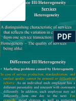 Differences Between Goods and Services: Perishability and Heterogeneity