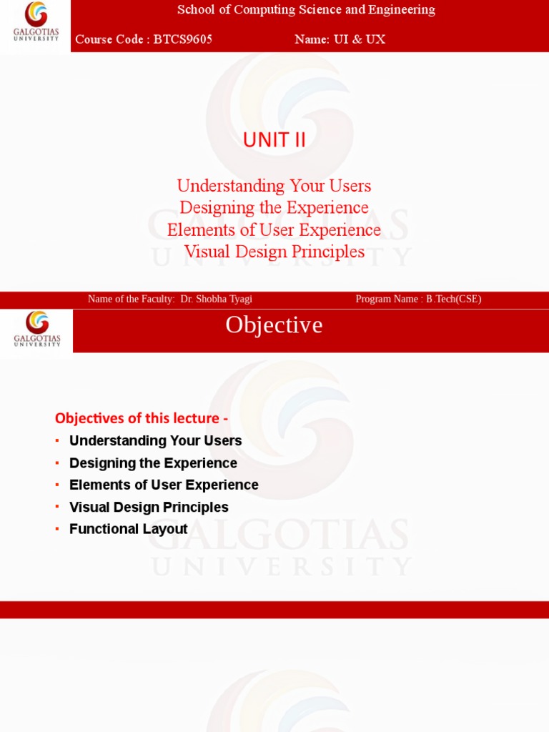 Unit 2 UX Basics - Foundation of UX Design - 2 | PDF | Attention ...