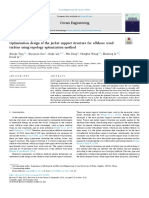 Optimization Design of The Jacket Support Structure For Offshore Wind Turbine Using Topology Optimization Method