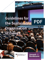 Guidelines For Sustainable Organisation of Events