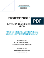 Project Proposal: ON Literary Training Service (LTS)