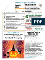All About Trash: October 2021 Calendar Events/Meetings