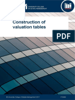 Construction of Valuation Tables P10486